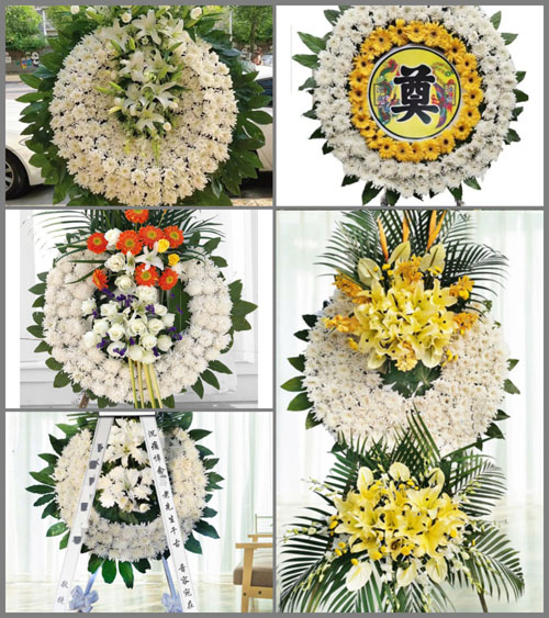 山东济宁梁山县-镇倪楼村花圈速递